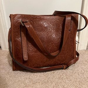 Tooled Leather Bag